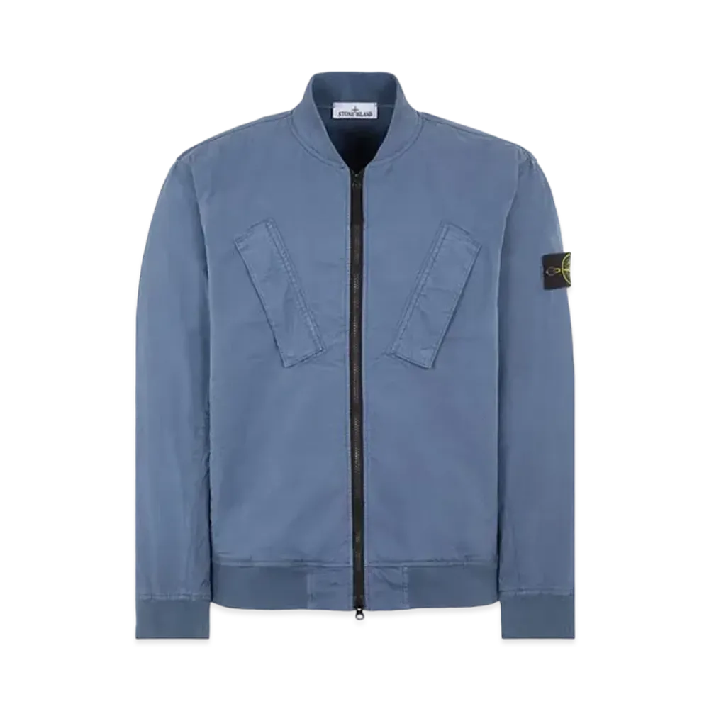 Stone Island 42510 SUPIMA Cotton Twill Stretch-TC "Blue Gray"