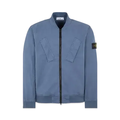 Stone Island 42510 SUPIMA Cotton Twill Stretch-TC "Blue Gray"