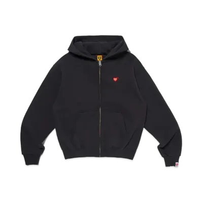 HUMAN MADE Zip-Up Hoodie "Black" HM26CS040