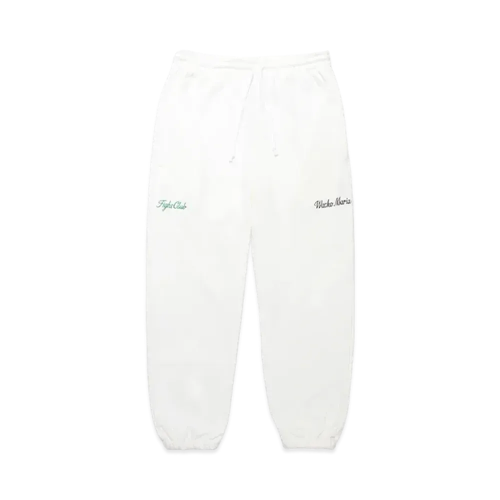 WACKO MARIA Middle Weight Sweat Pants "White"