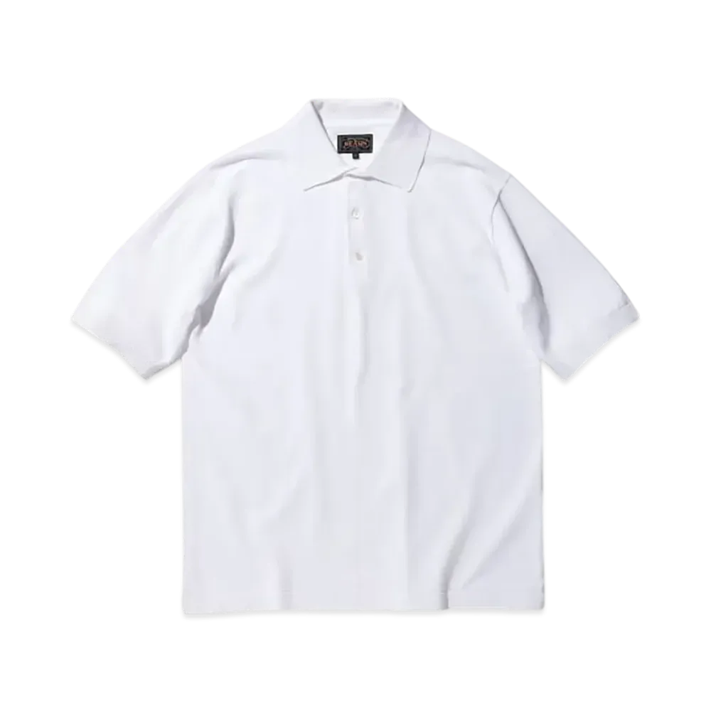 BEAMS Knit Polo 12G "OffWhite"