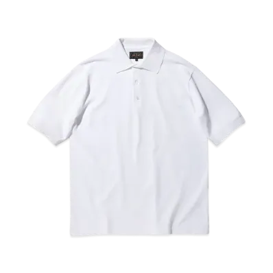 BEAMS Knit Polo 12G "OffWhite"