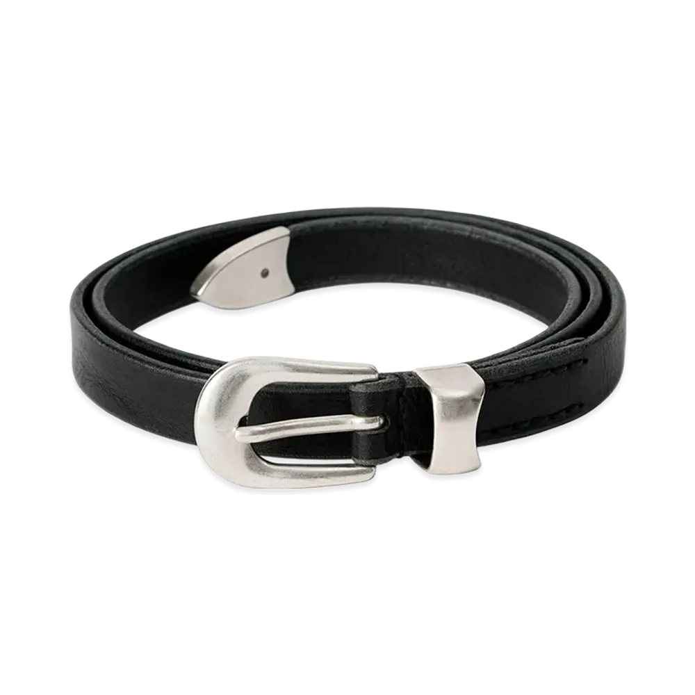 OUR LEGACY Belt 2 CM "Black Leather"
