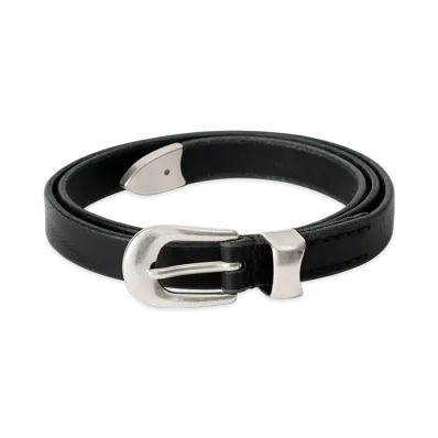 OUR LEGACY Belt 2 CM "Black Leather"