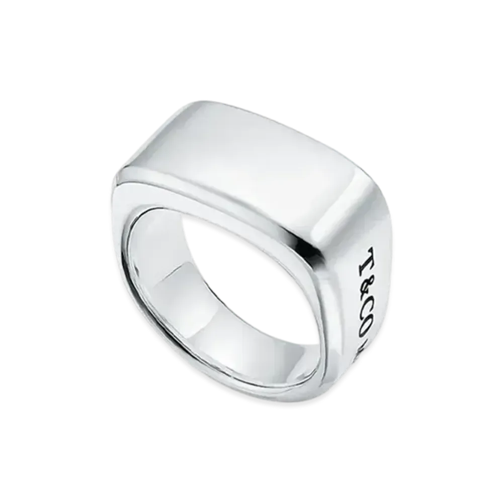 Tiffany & Co. 1837 Makers Signet Ring "Sterling Silver"