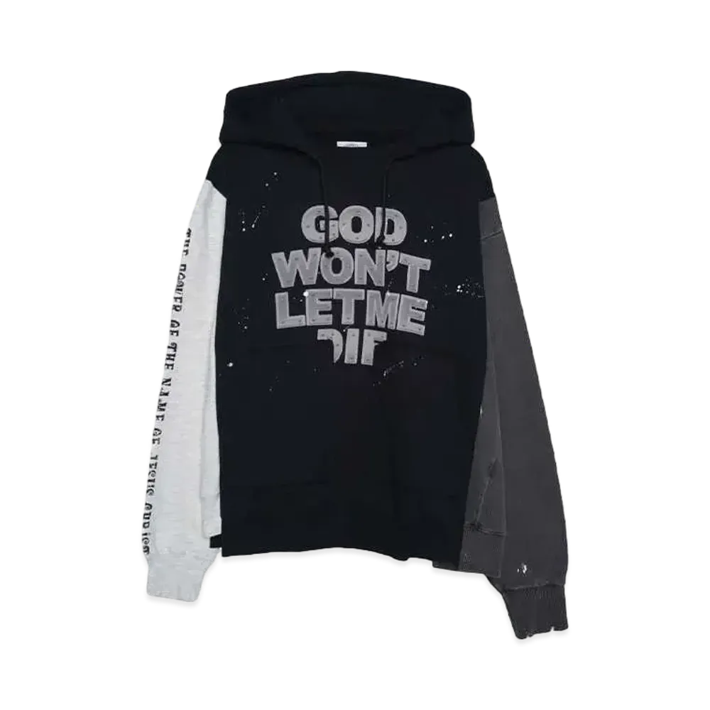 SOMEIT REBUILD HOODIE "GREY/BLACK/CHARCOAL"