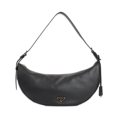 PRADA Women's 'Demi-Lune' Shoulder Bag "Black"