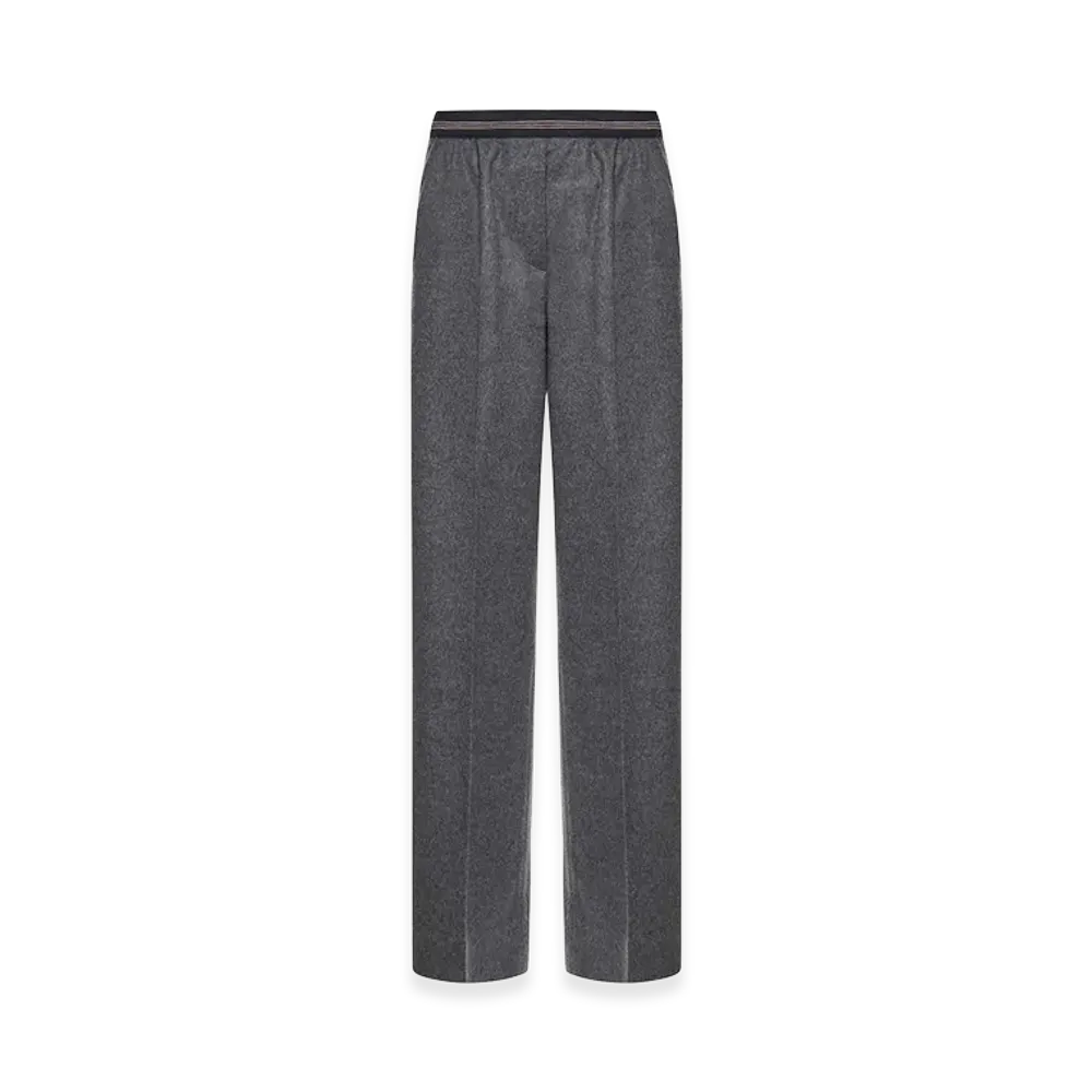 MIU MIU Women's Wool Blend Pant "Gray"