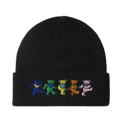 thisisneverthat x Grateful Dead Dancing Bears Beanie "Black"