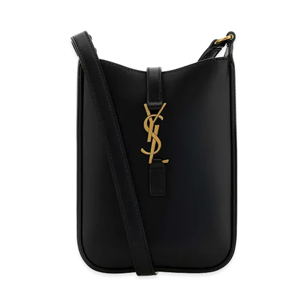 Saint Laurent Women's Leather Le 5 A 7 Crossbody Bag "Black"