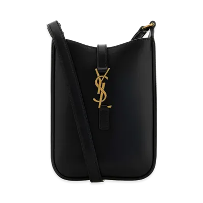 Saint Laurent Women's Leather Le 5 A 7 Crossbody Bag "Black"