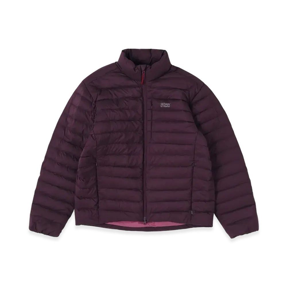 SEDAN ALL-PURPOSE Shadow Ripstop Down Jacket "Dark Burgundy"