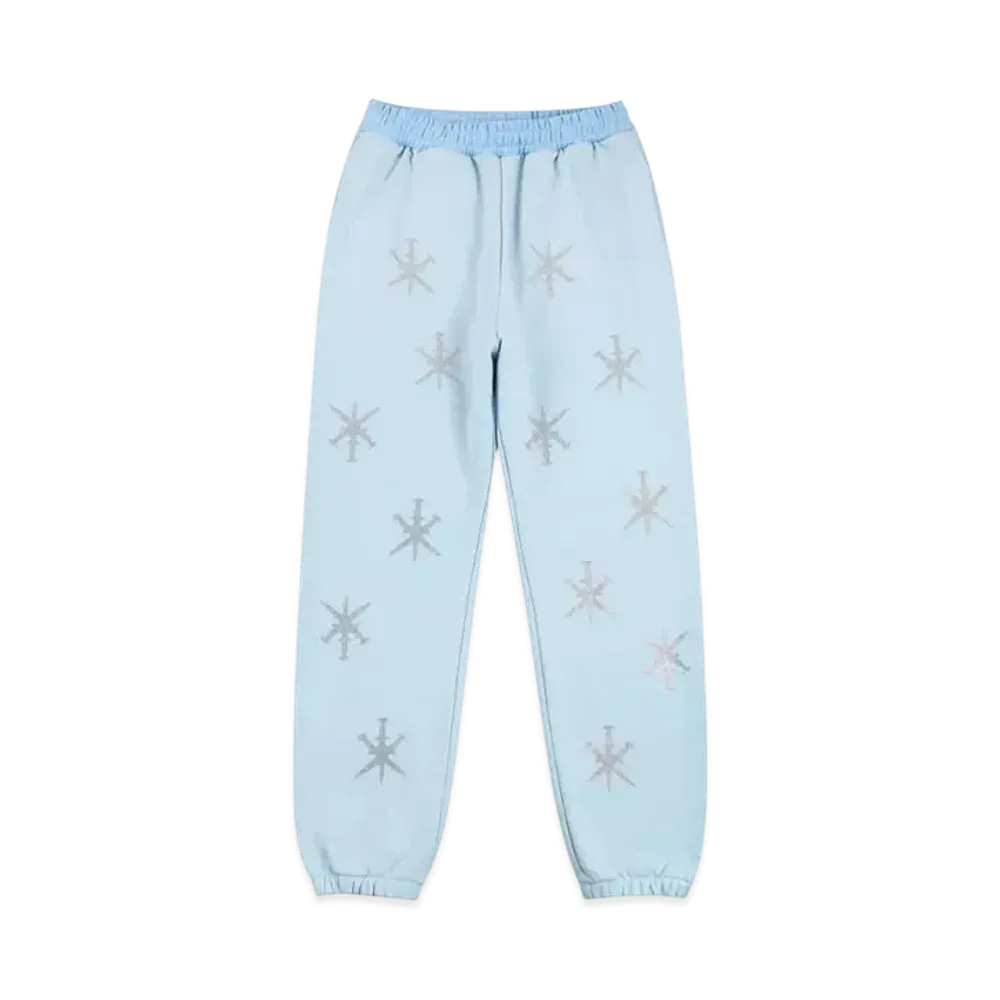 Unknown London Dagger Rhinestone Jogger "Light Blue"