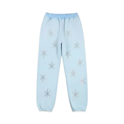Unknown London Dagger Rhinestone Jogger "Light Blue"