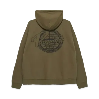 Paragraph Damaged Logo Zip Hoodie "Khaki"