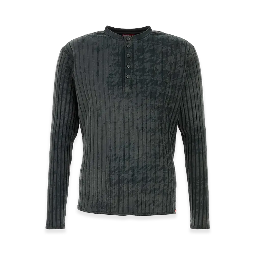 Diesel Stretch Cotton Polo Shirt "Black/Charcoal"