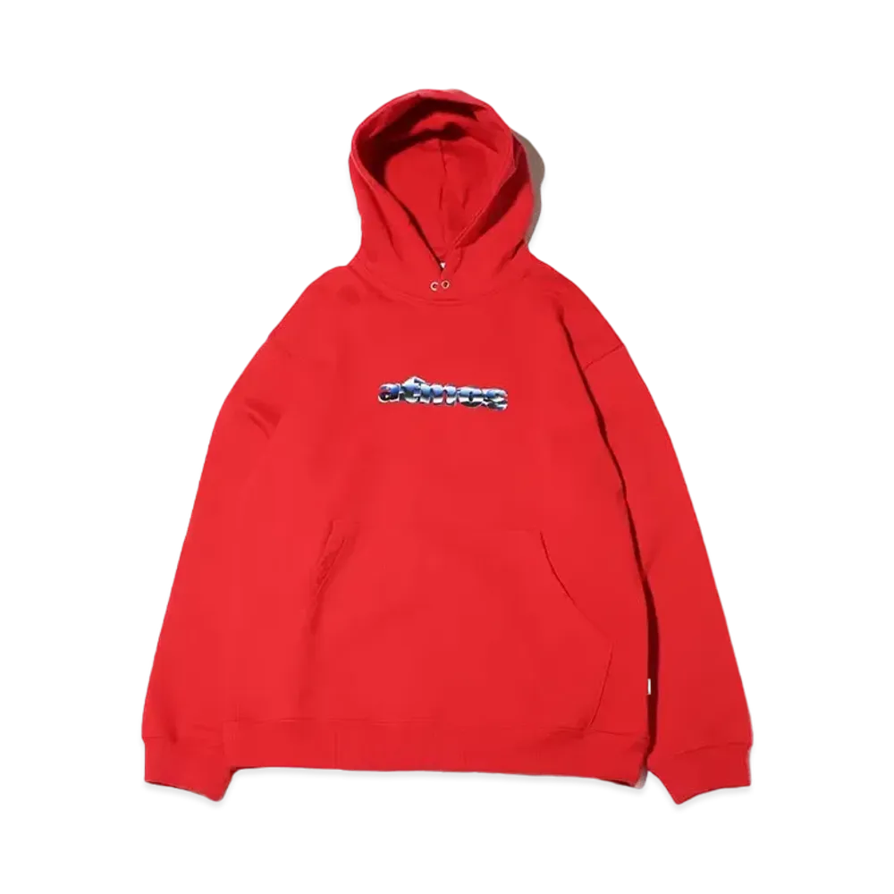 atmos Front Logo Hooded Sweatshirt "Red"