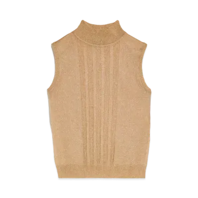 Max Mara Rodezia Viscose Lurex Knit top "Gold"