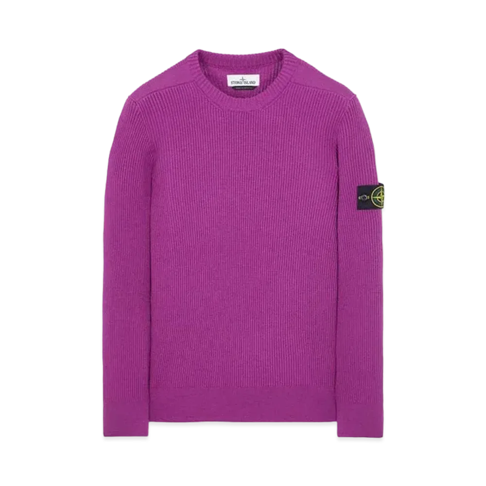 Stone Island 521C2 FULL RIB PURE WOOL "Magenta"