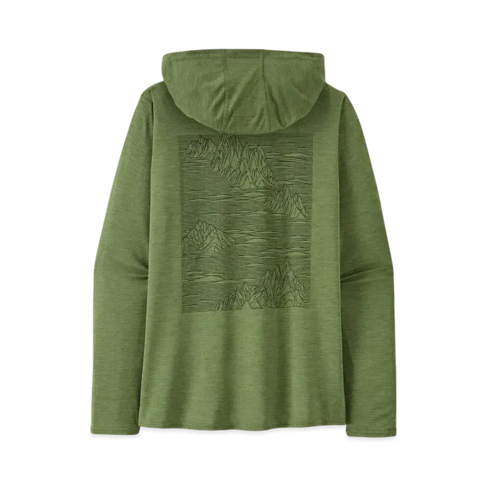Patagonia Women's Capilene Cool Daily Graphic Hoody "Terrain Green"