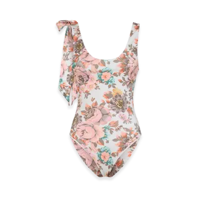 Chloe Women's Printed Stretch Nylon Swimsuit "Floral"