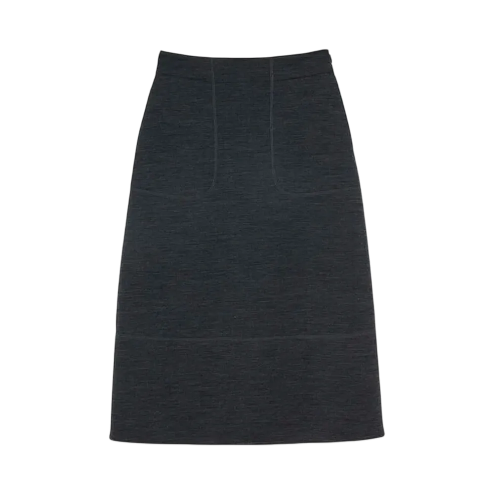 Jil Sander Women's A-Line Skirt "Carbon Grey"