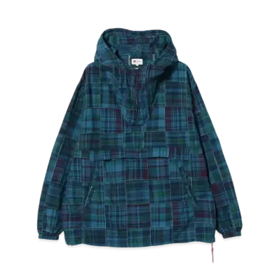 BEAMS Patchwork Anorak "Blue"