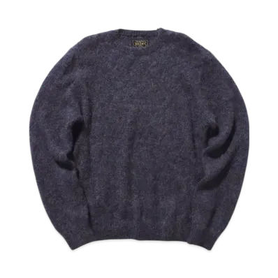 BEAMS Crew Stretch Mohair "Navy"