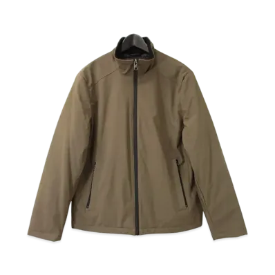 Calvin Klein Stand Collar Poly Padded Blouson Jacket "Dark Tan"