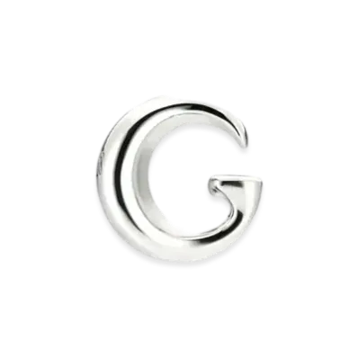 GUCCI Single Earring with G Motif "Palladium"