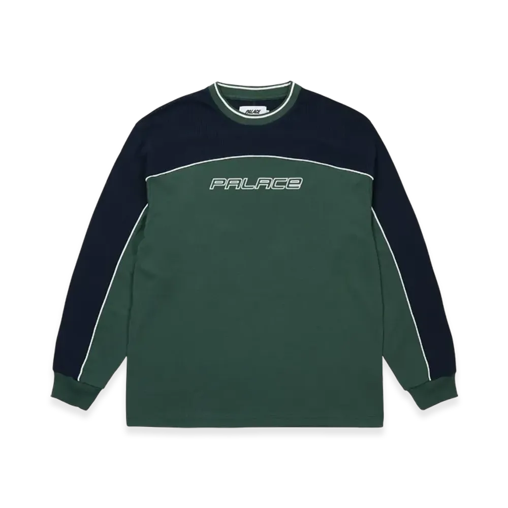 PALACE Mesh Panel Longsleeve "Green"