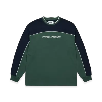 PALACE Mesh Panel Longsleeve "Green"