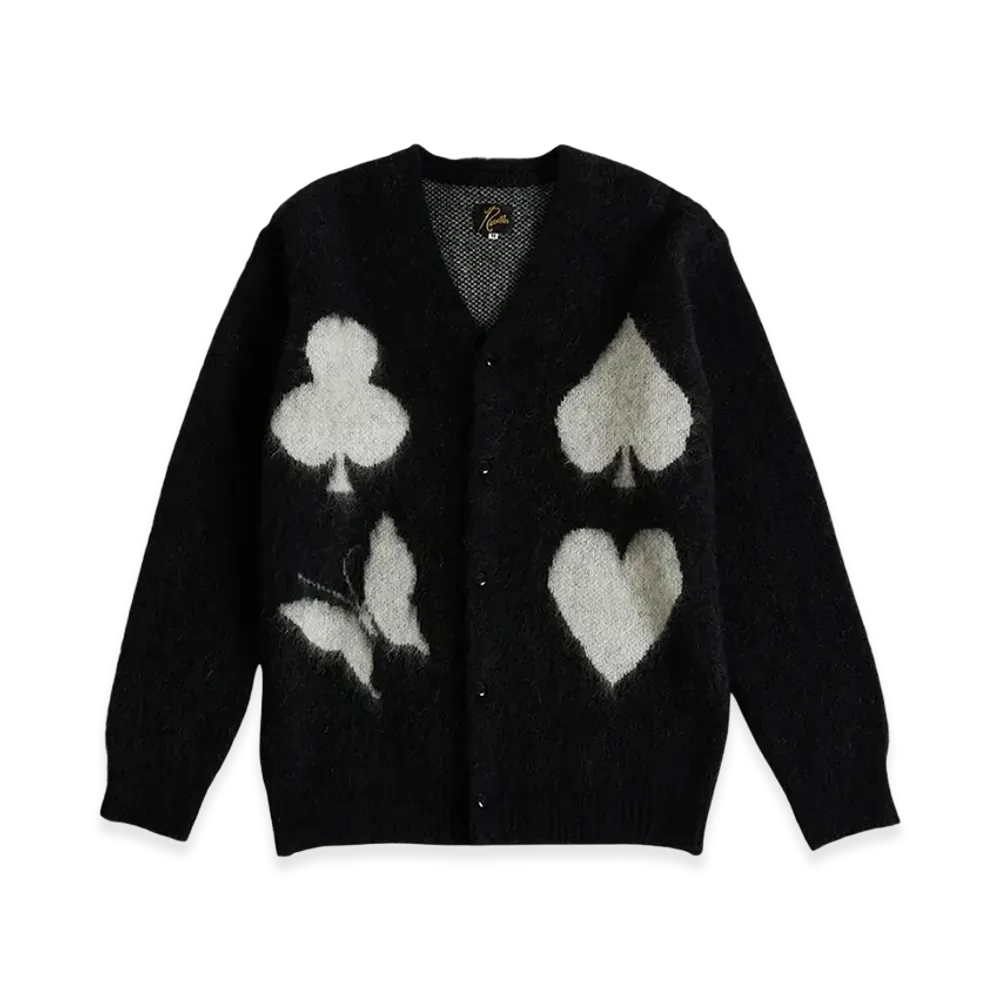 NEEDLES x END. Mohair Blackjack Cardigan "Black"