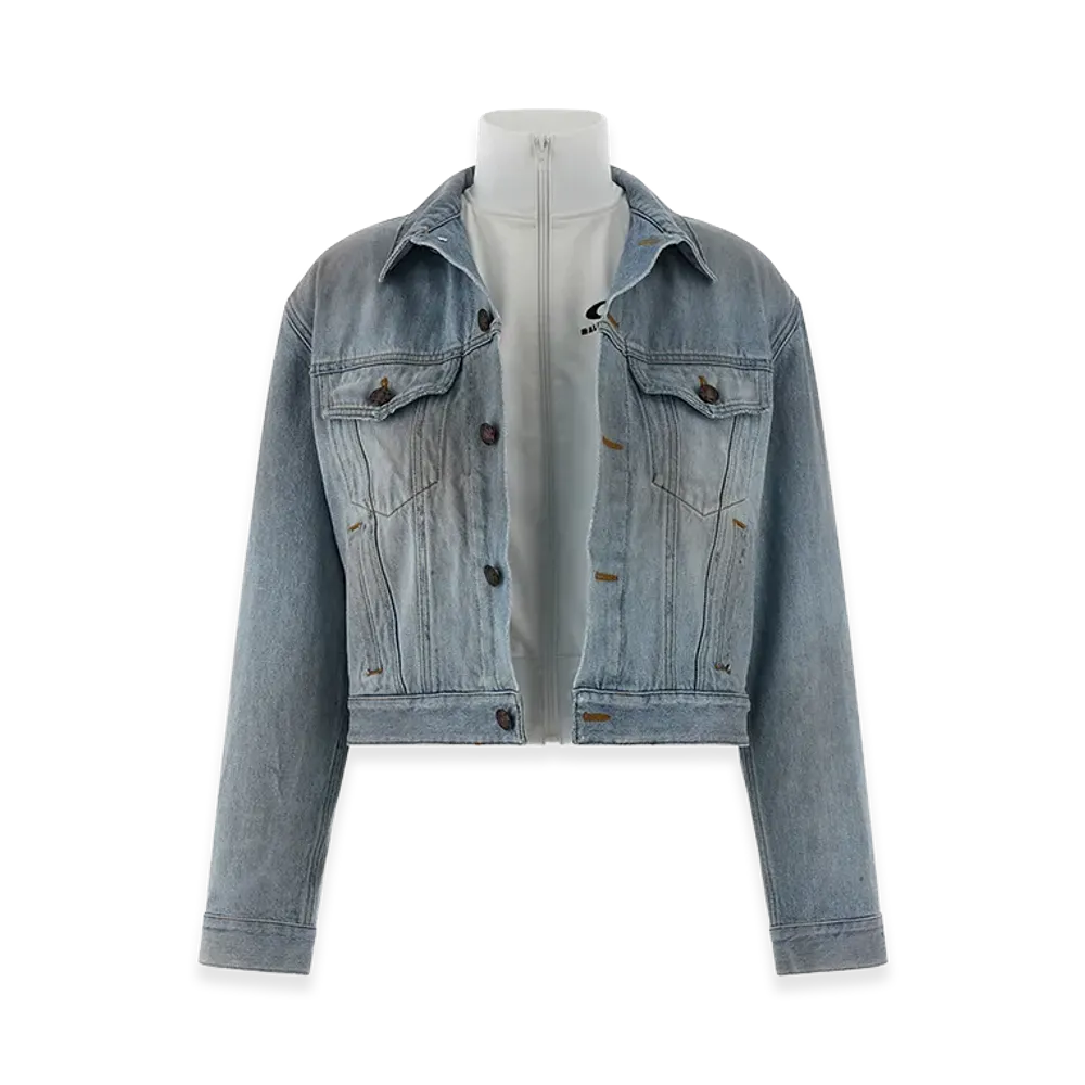 BALENCIAGA Women's Double Layer Jacket "Light Blue"