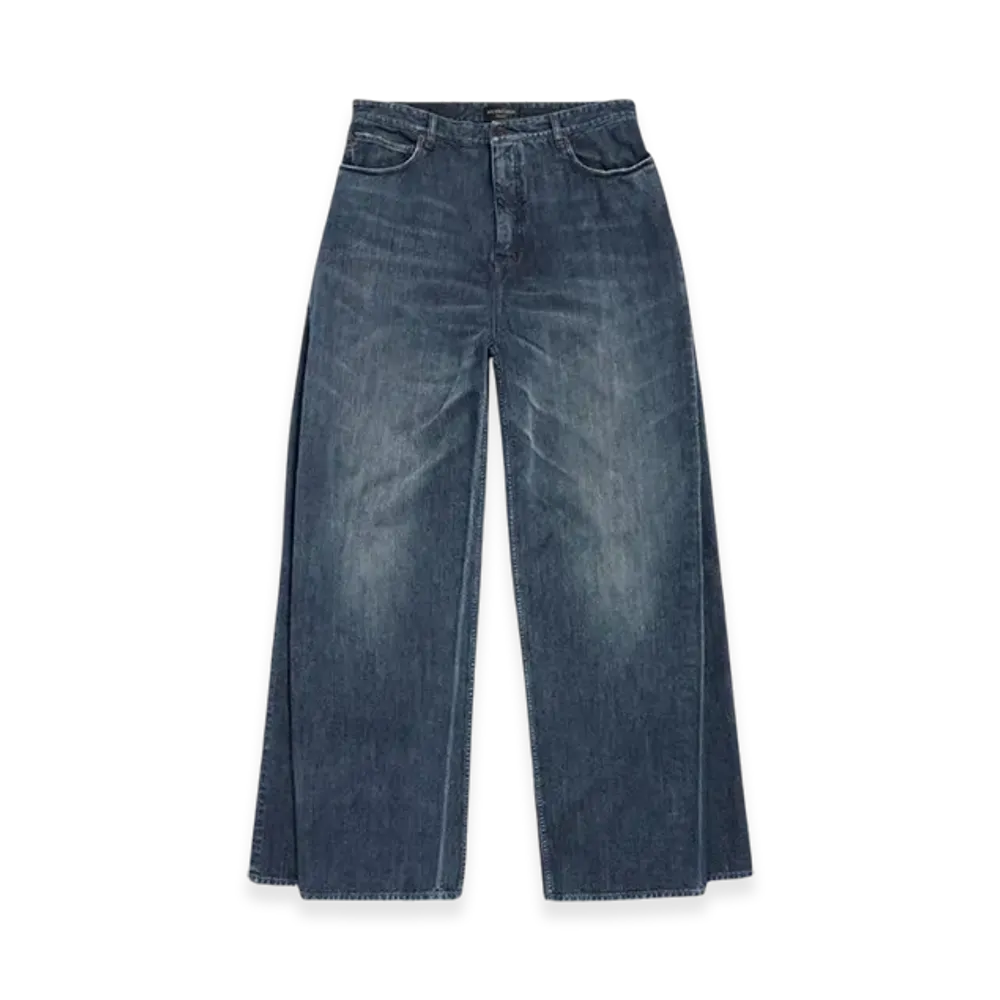 BALENCIAGA Double Front Pants "Dark Blue"