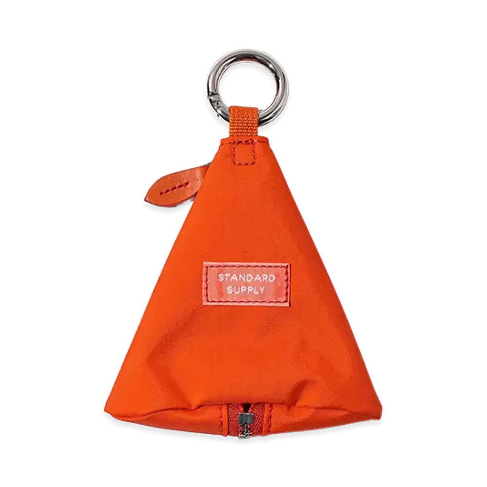 bPr BEAMS x STANDARD SUPPLY Triangle Charm Pouch "Beams Orange"