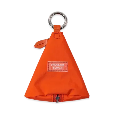 bPr BEAMS x STANDARD SUPPLY Triangle Charm Pouch "Beams Orange"