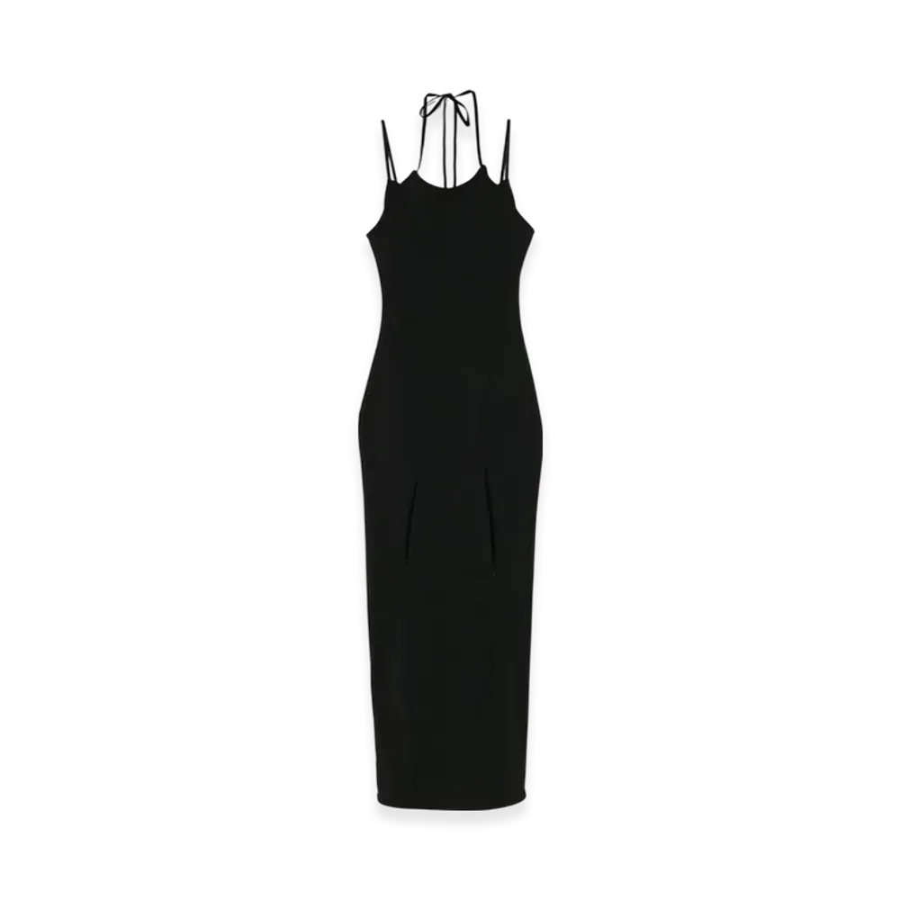 THEREDTHREAD G Tech Dress "Black"