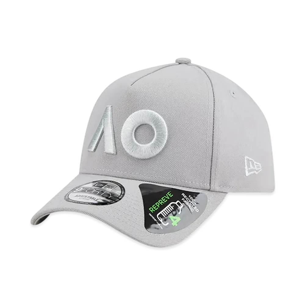 NEW ERA 9FORTY A-Frame Australian Open AO Repreve "Gray"