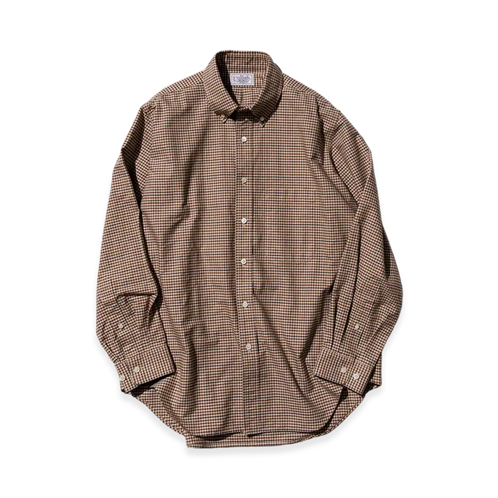 Unlikely Button Down Shirts "Beige Plaids"