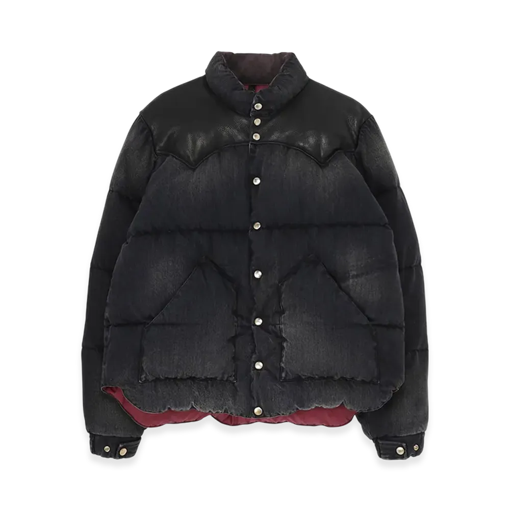 WILDSIDE YOHJI YAMAMOTO x Rocky Mountain Featherbed Down Jacket Denim "Black"
