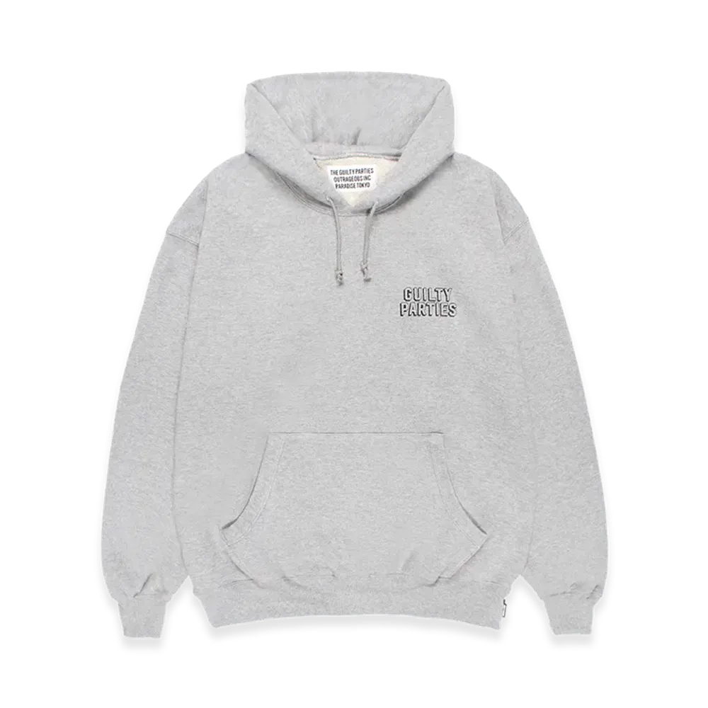 WACKO MARIA Middle Weight Hooded Sweat Shirt "Gray"