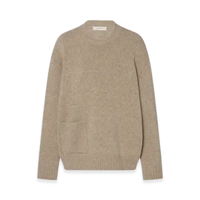 The Row Women's Mirtle Cashmere Sweater "Light Pebble"