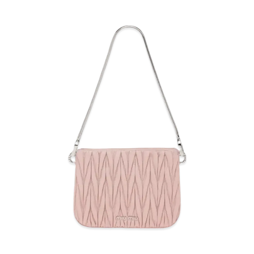 MIU MIU Miu Sashimaterassenapa Leather Handbag "Opal"