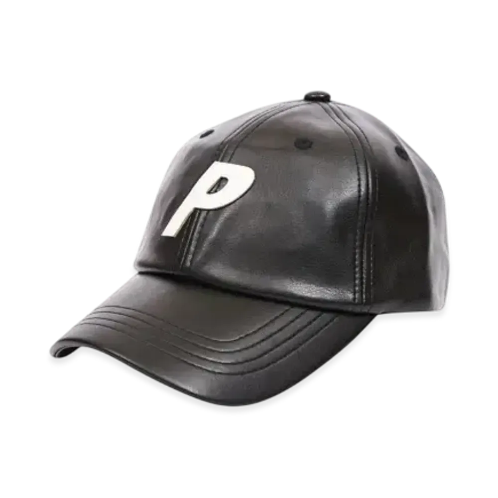 PALACE P 6-Panel Leather "Black"