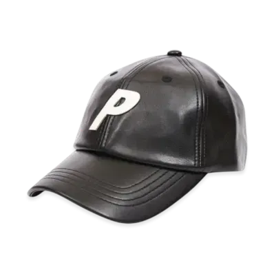 PALACE P 6-Panel Leather "Black"