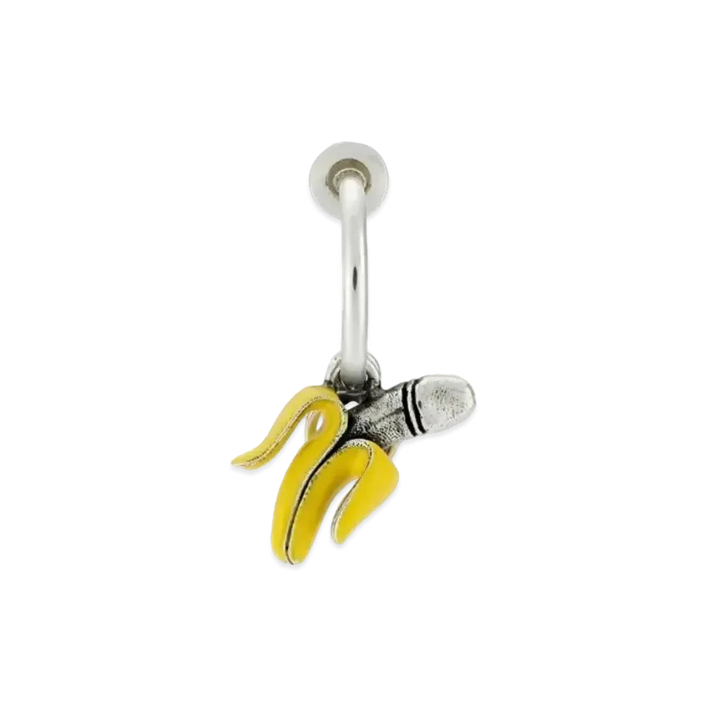 GUCCI Banana Earrings "Silver"