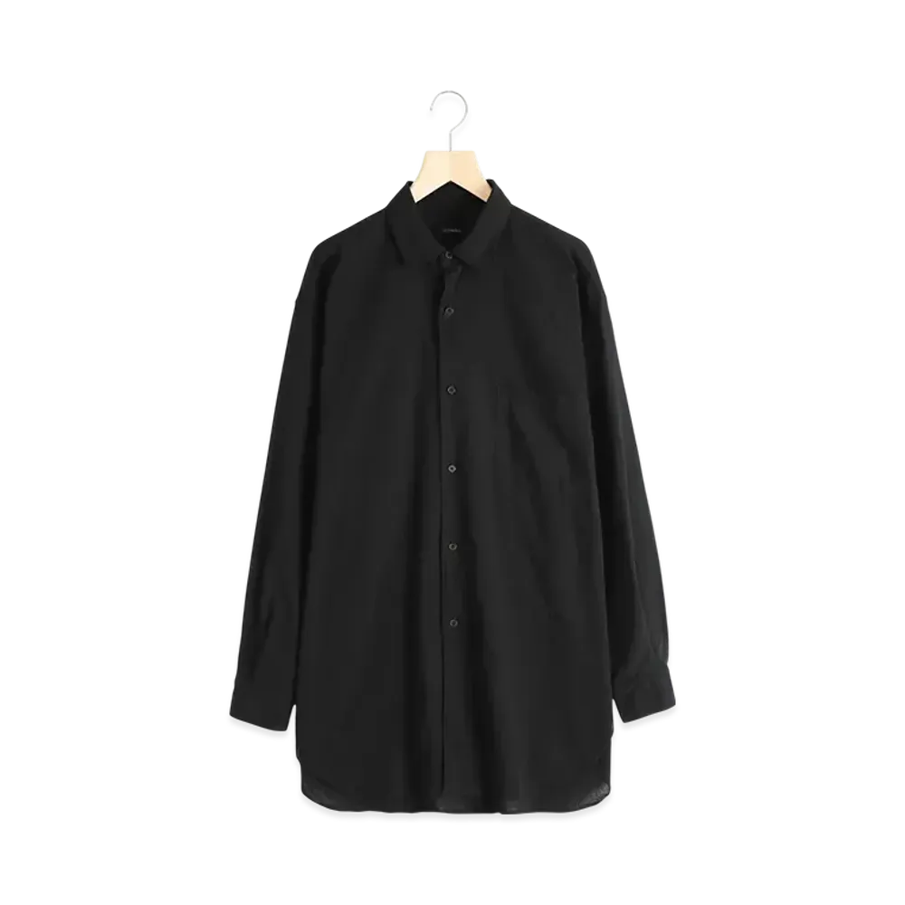 COMOLI Oxford Shirt "Black"