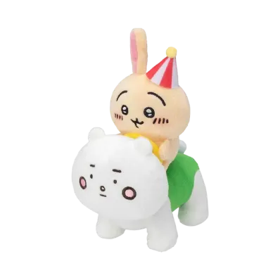 Gray Parka Service -Chikawa- Chikawarado Poppo Plush toy (Rabbit)
