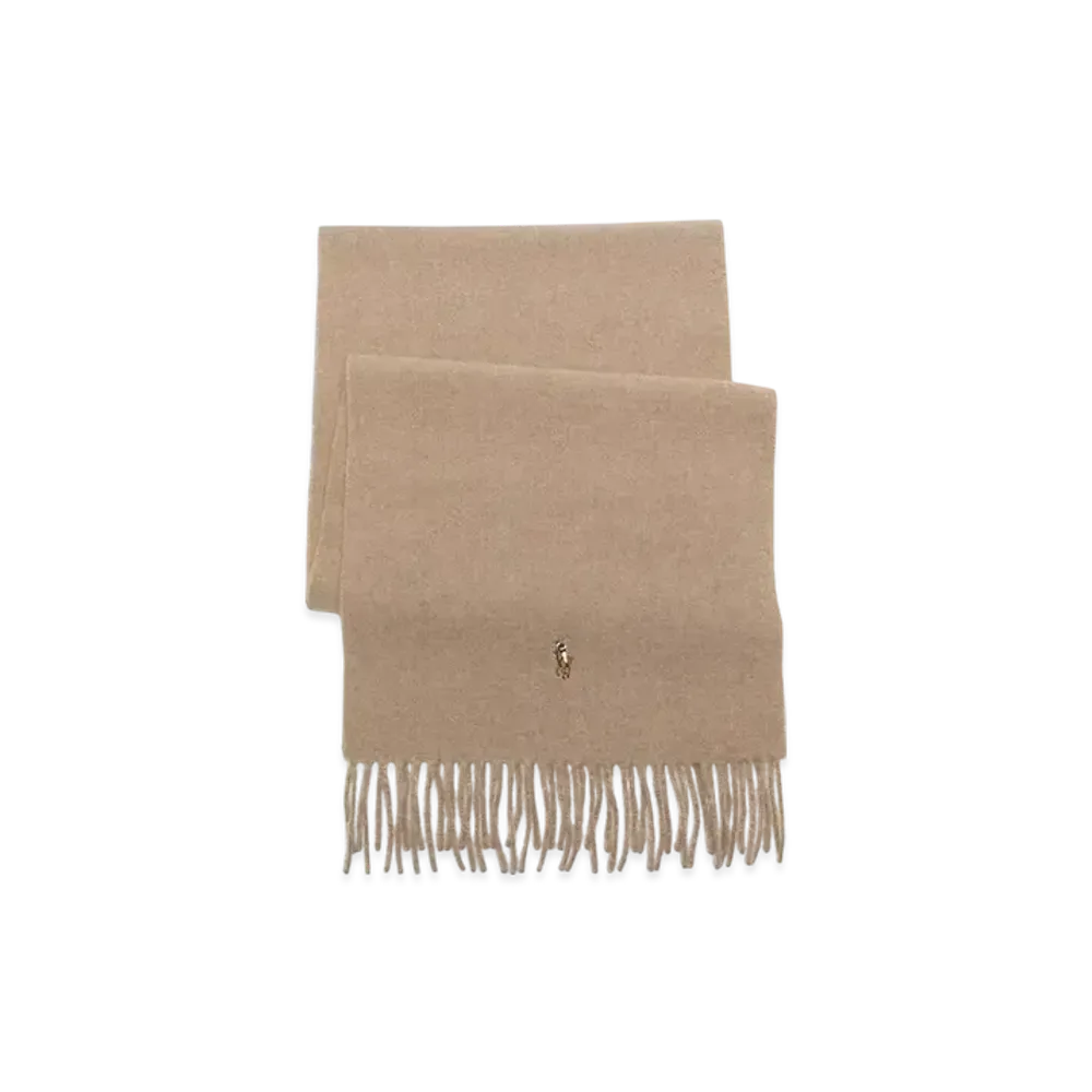 Polo Ralph Lauren Signature Italian Virgin Wool Scarf "Brown"